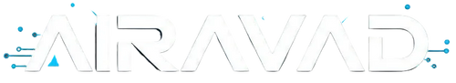 TEXT LOGO '' '' AIRAVAD WITH TECH STYLE DESIGN 