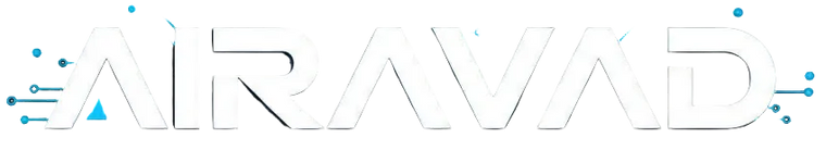 TEXT LOGO '' '' AIRAVAD WITH TECH STYLE DESIGN 